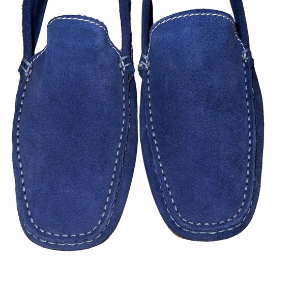 Gorgeous! Diesel Blue Suede Leather Loafers Flats Sz 40 or 7.5 (M) & 9.5… - Picture 4 of 10
